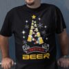 Beer Christmas Tree Shirt Merry Christmas