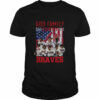 God Family Country Atlanta Braves Signatures American Flag Classic T-Shirt