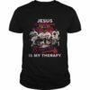 Jesus Is My Savior Signatures Atlanta Braves Is My Therapy Unisex T-Shirt