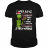 Santa Grinch I will love Atlanta Braves here or there I will love Braves everywhere Christmas shirt