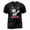 Atlanta Braves Snoopy Woodstock play Baseball  T Shirt
