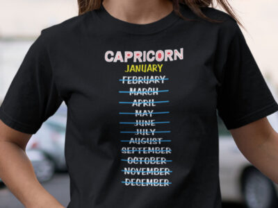 Capricorn January Shirt Zodiac Capricorn Tee