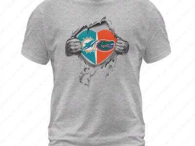 Dolphins & Gators In My Heart Shirt