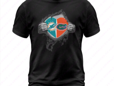 Dolphins & Gators In My Heart T Shirt