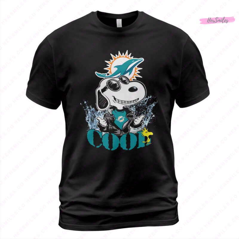 Joe Cool Snoopy Miami Dolphins Shirt