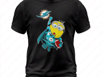 Minion Miami Dolphins T Shirt