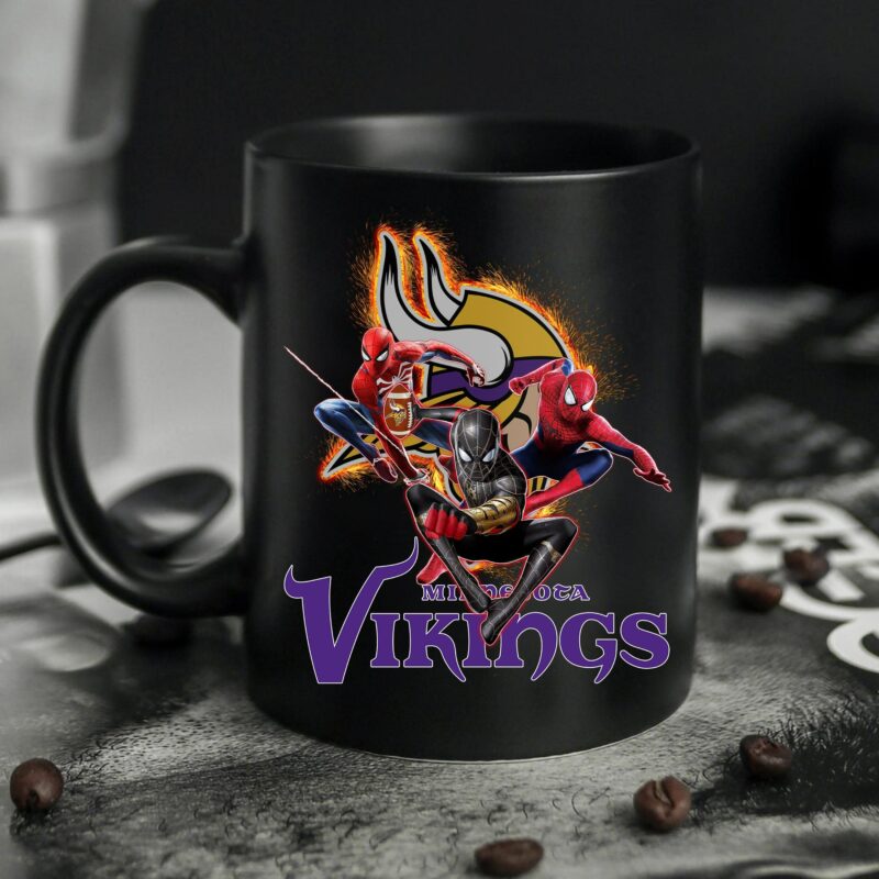 Minnesota Vikings Spider Man No Way Home Mug