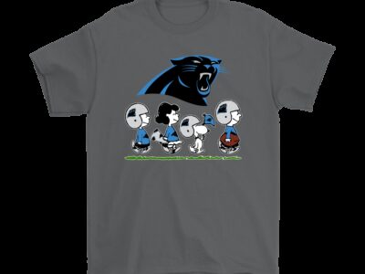 Peanuts Snoopy Football Team With The Carolina Panthers NFL Shirts