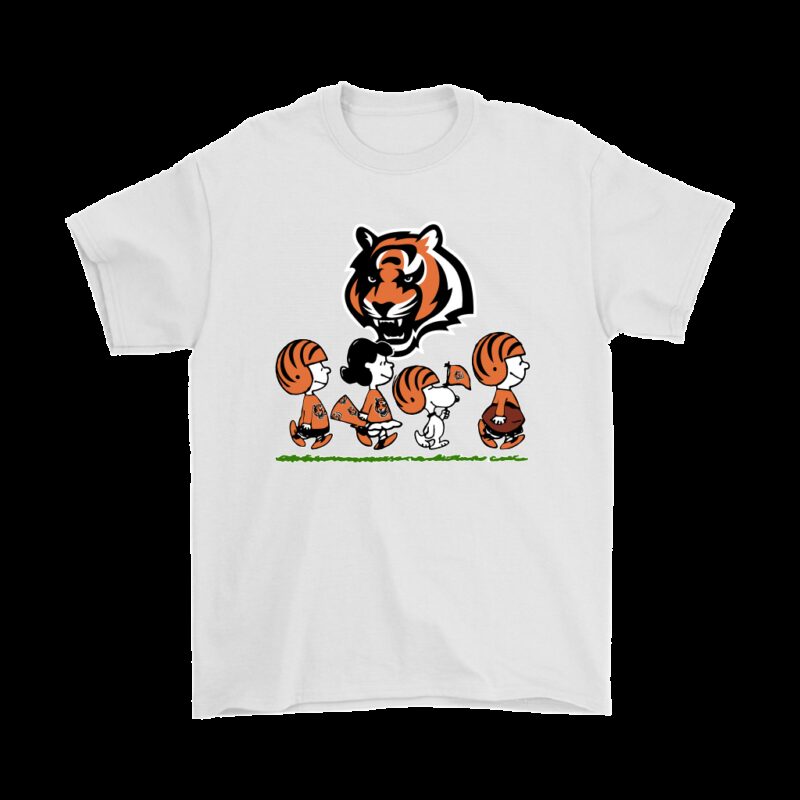 Peanuts Snoopy Football Team With The Cincinnati Bengals NFL Shirts