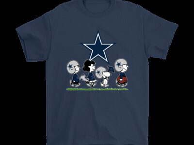 Peanuts Snoopy Football Team With The Dallas Cowboys NFL Shirts