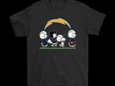 Peanuts Snoopy Football Team With The Los Angeles Chargers NFL Shirts
