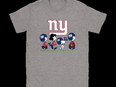 Peanuts Snoopy Football Team With The New York Giants NFL Shirts