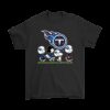 Peanuts Snoopy Football Team With The Tennessee Titans NFL Shirts