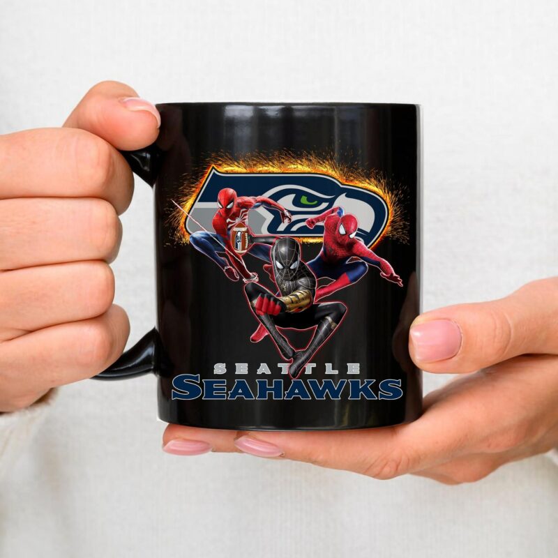 Seattle Seahawks Spider Man No Way Home Mug