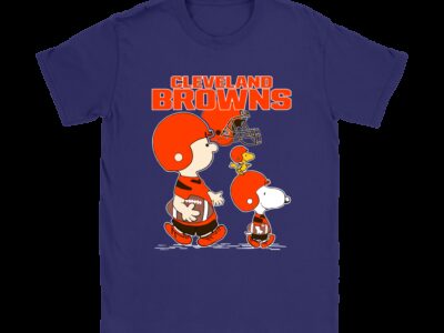 Cleveland Browns Lets Play Football Together Snoopy NFL Shirts