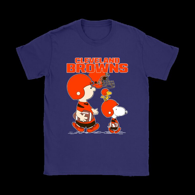 Cleveland Browns Lets Play Football Together Snoopy NFL Shirts