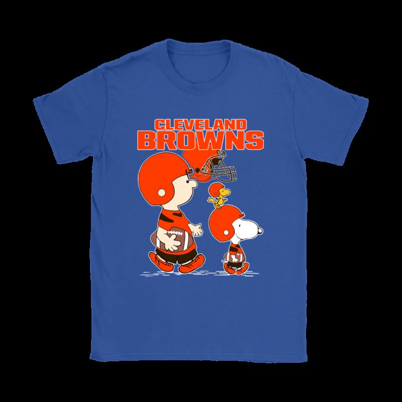 Cleveland Browns Lets Play Football Together Snoopy NFL Shirts