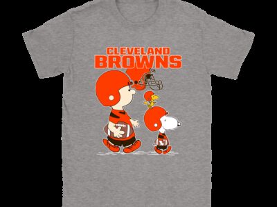 Cleveland Browns Lets Play Football Together Snoopy NFL Shirts