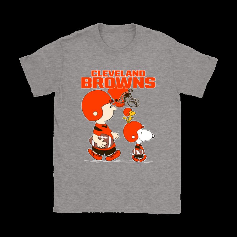 Cleveland Browns Lets Play Football Together Snoopy NFL Shirts