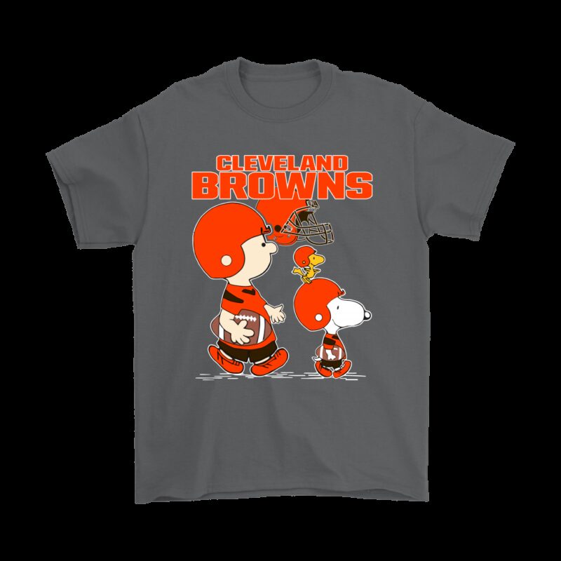Cleveland Browns Lets Play Football Together Snoopy NFL Shirts