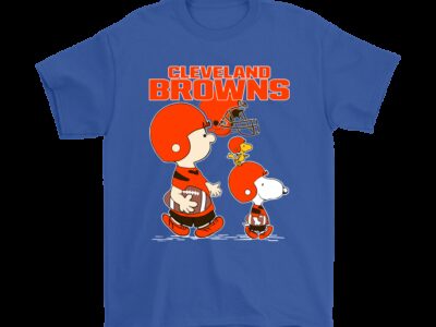 Cleveland Browns Lets Play Football Together Snoopy NFL Shirts