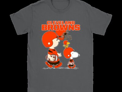 Cleveland Browns Lets Play Football Together Snoopy NFL Shirts