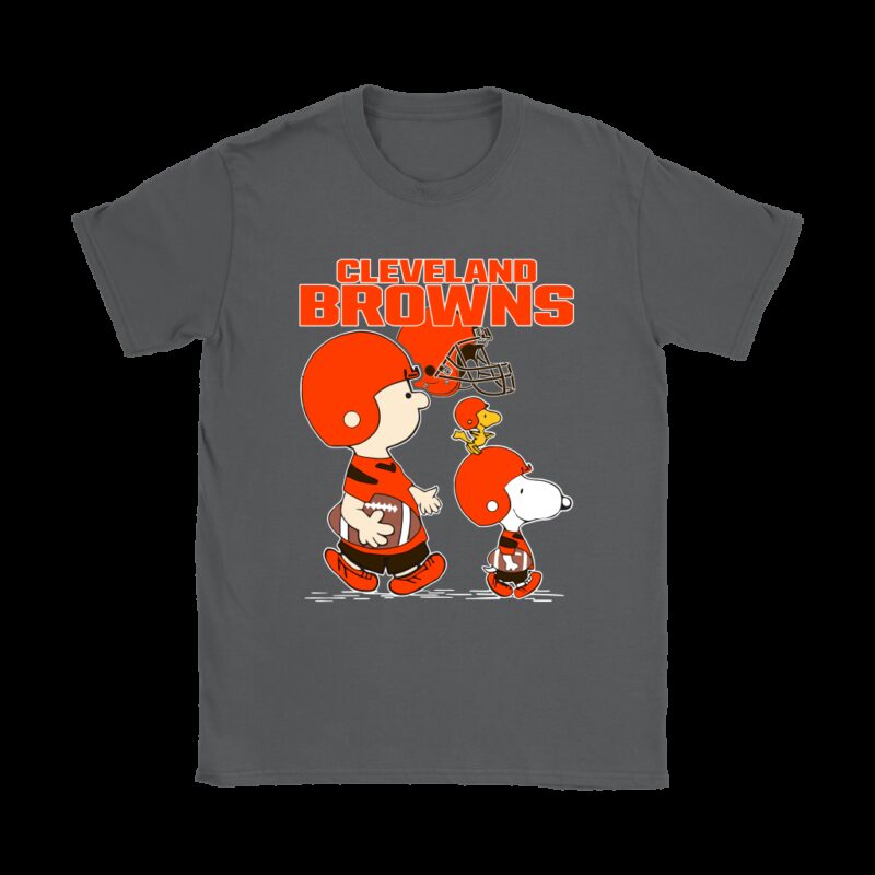 Cleveland Browns Lets Play Football Together Snoopy NFL Shirts