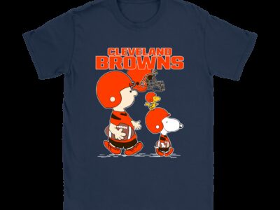 Cleveland Browns Lets Play Football Together Snoopy NFL Shirts
