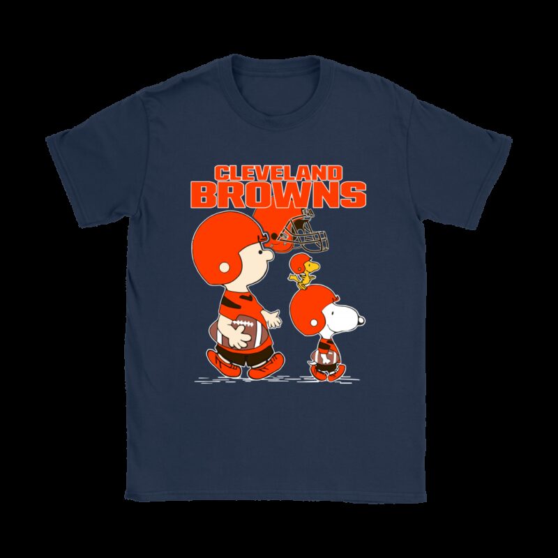 Cleveland Browns Lets Play Football Together Snoopy NFL Shirts
