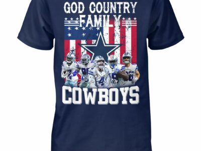 Dallas Cowboys God Country Family Shirt