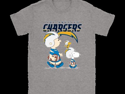 Los Angeles Chargers Lets Play Football Together Snoopy NFL Shirts