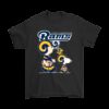 Los Angeles Rams Lets Play Football Together Snoopy NFL Shirts