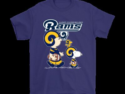 Los Angeles Rams Lets Play Football Together Snoopy NFL Shirts