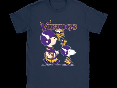 Minnesota Vikings Lets Play Football Together Snoopy NFL Shirts