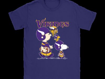 Minnesota Vikings Lets Play Football Together Snoopy NFL Shirts
