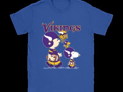 Minnesota Vikings Lets Play Football Together Snoopy NFL Shirts