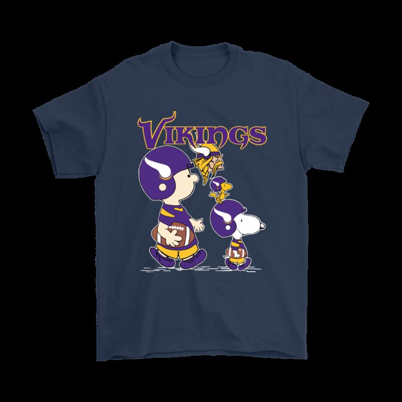Minnesota Vikings Lets Play Football Together Snoopy NFL Shirts