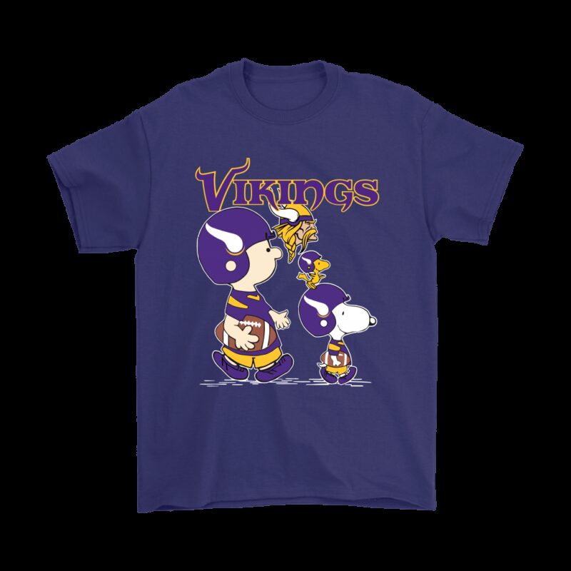 Minnesota Vikings Lets Play Football Together Snoopy NFL Shirts