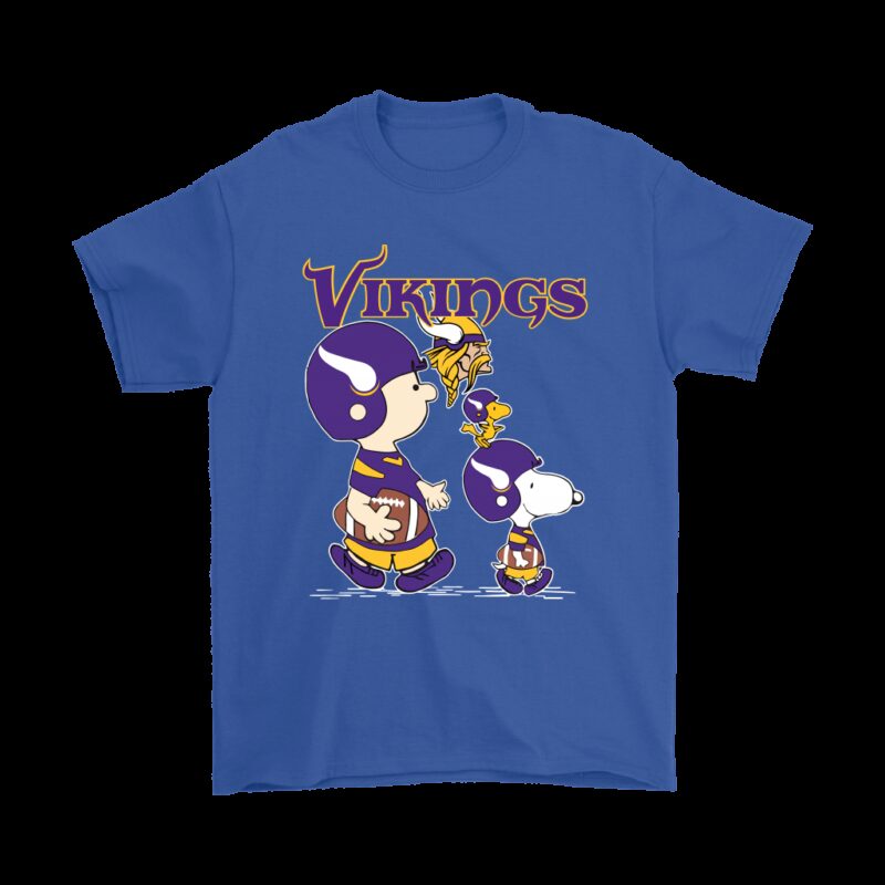Minnesota Vikings Lets Play Football Together Snoopy NFL Shirts