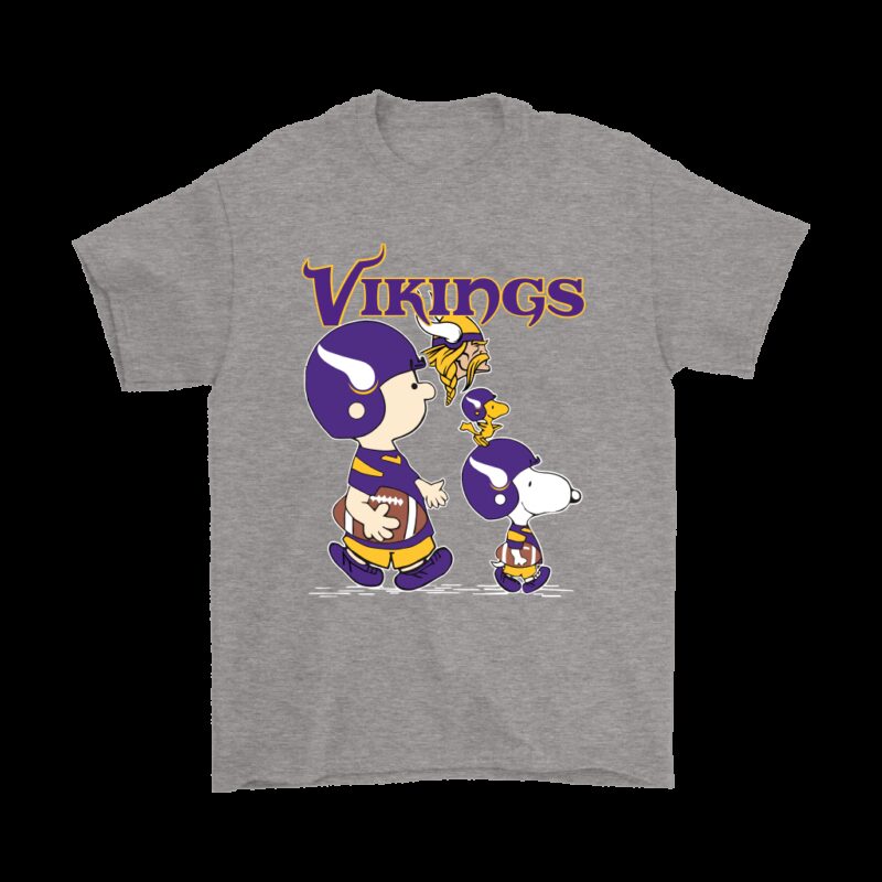 Minnesota Vikings Lets Play Football Together Snoopy NFL Shirts
