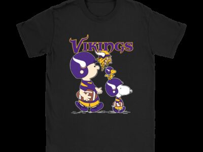 Minnesota Vikings Lets Play Football Together Snoopy NFL Shirts