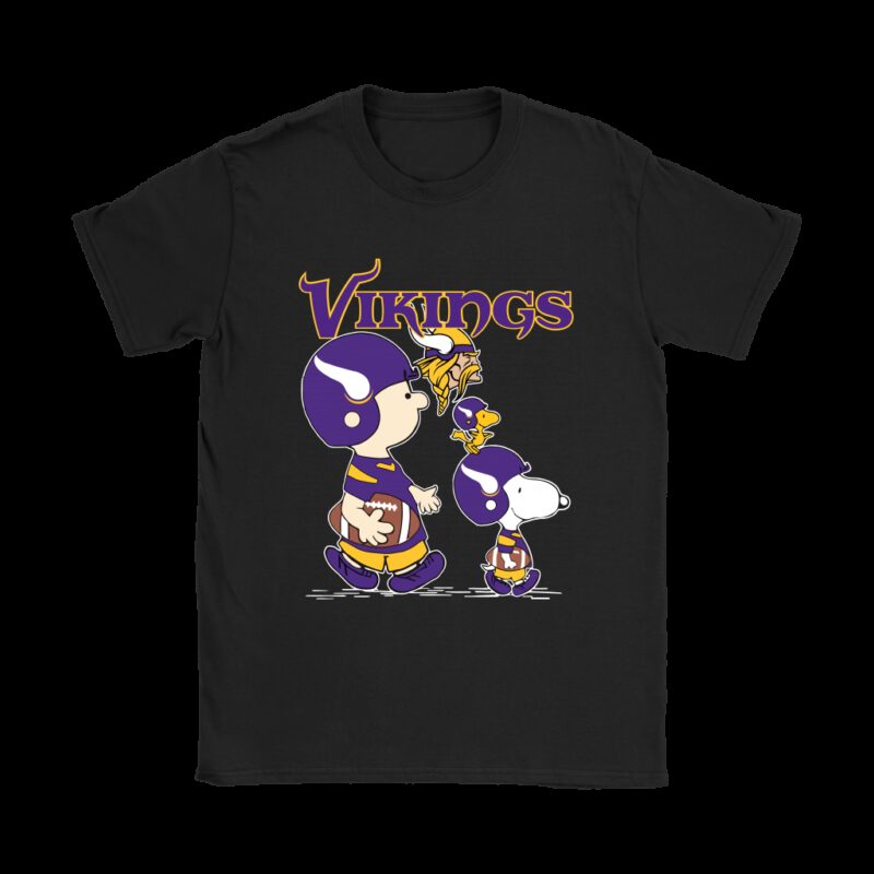 Minnesota Vikings Lets Play Football Together Snoopy NFL Shirts