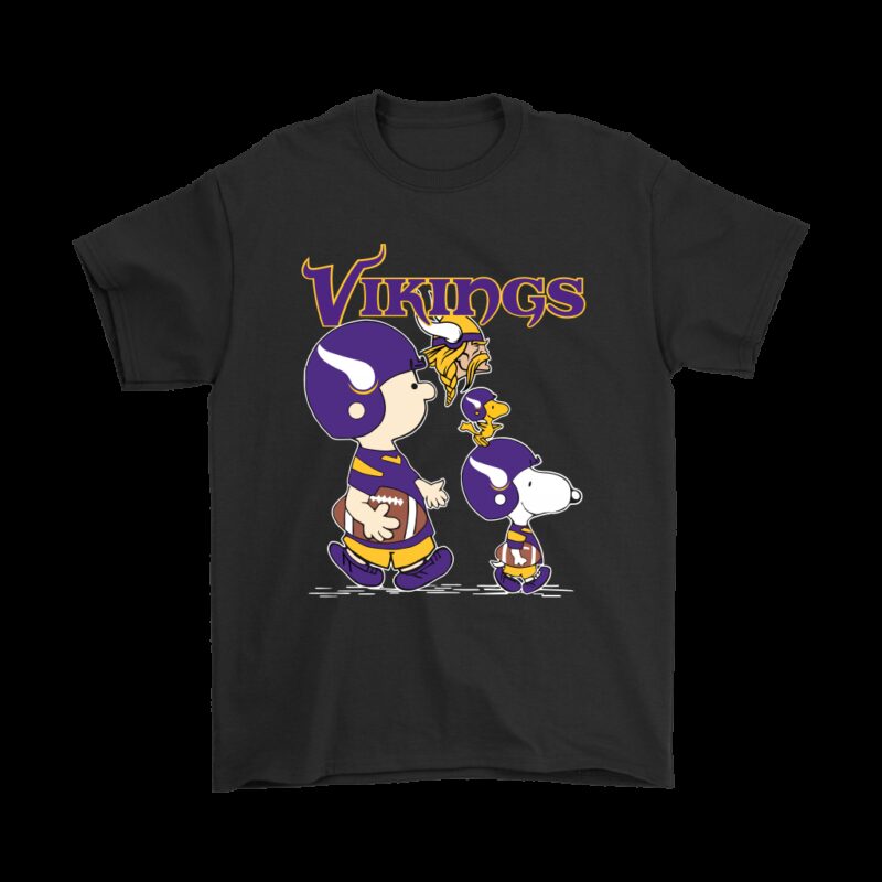 Minnesota Vikings Lets Play Football Together Snoopy NFL Shirts