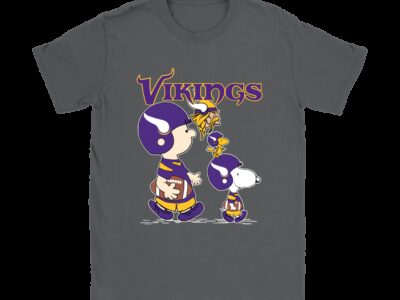 Minnesota Vikings Lets Play Football Together Snoopy NFL Shirts