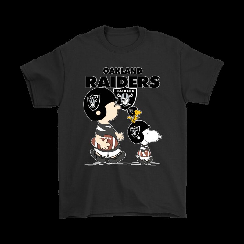 Oakland Raiders Lets Play Football Together Snoopy NFL Shirts