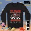 San Francisco 49ers Abbey Road 78 Years 1944-2022 signatures shirt