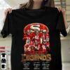 San Francisco 49ers Legends team signatures tshirt