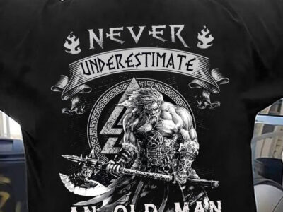 Viking Never Underestimate Old Man Born In February Shirt