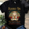 Yoga Aquarius Girl Shirt The Soul Of A Witch Vintage