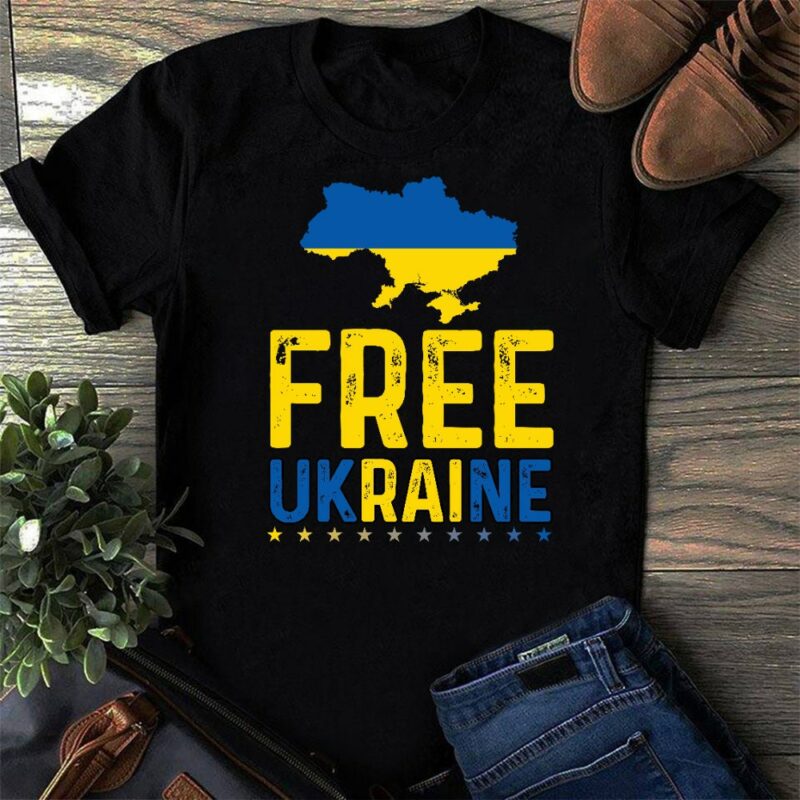 Free Ukraine Map Shirt